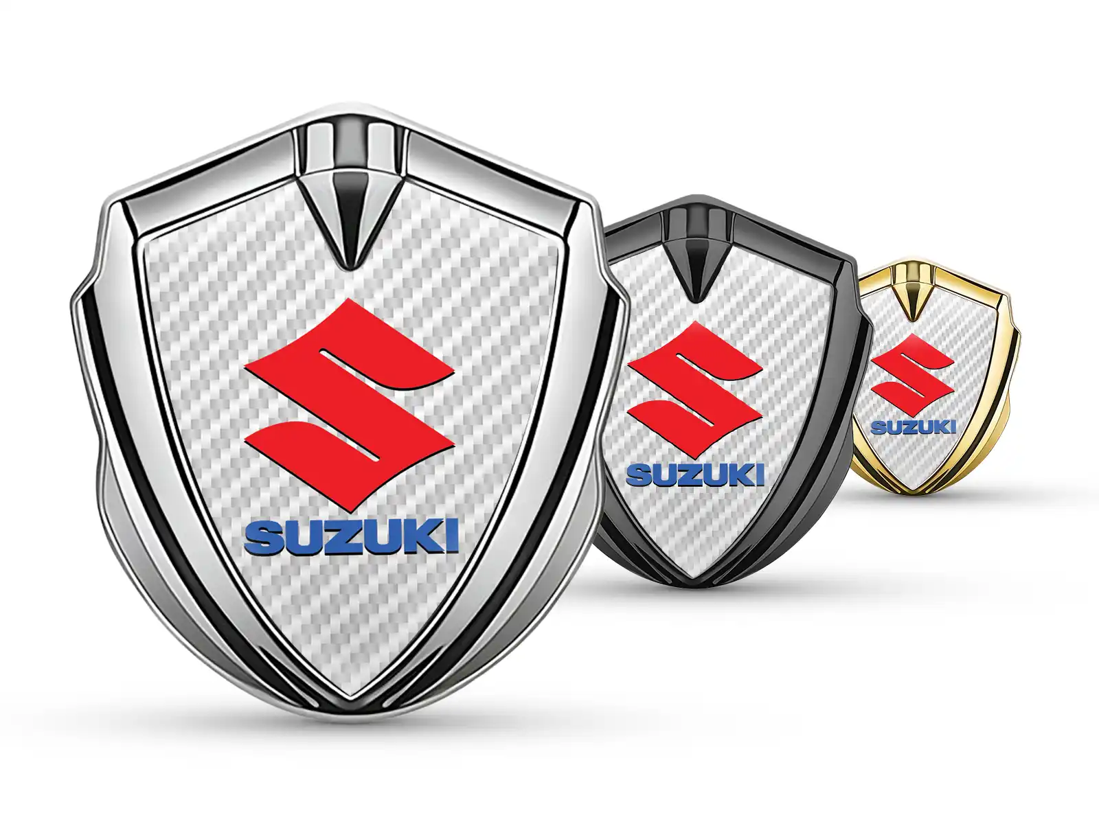 Suzuki Badge Self Adhesive Max Design Stainless Steel